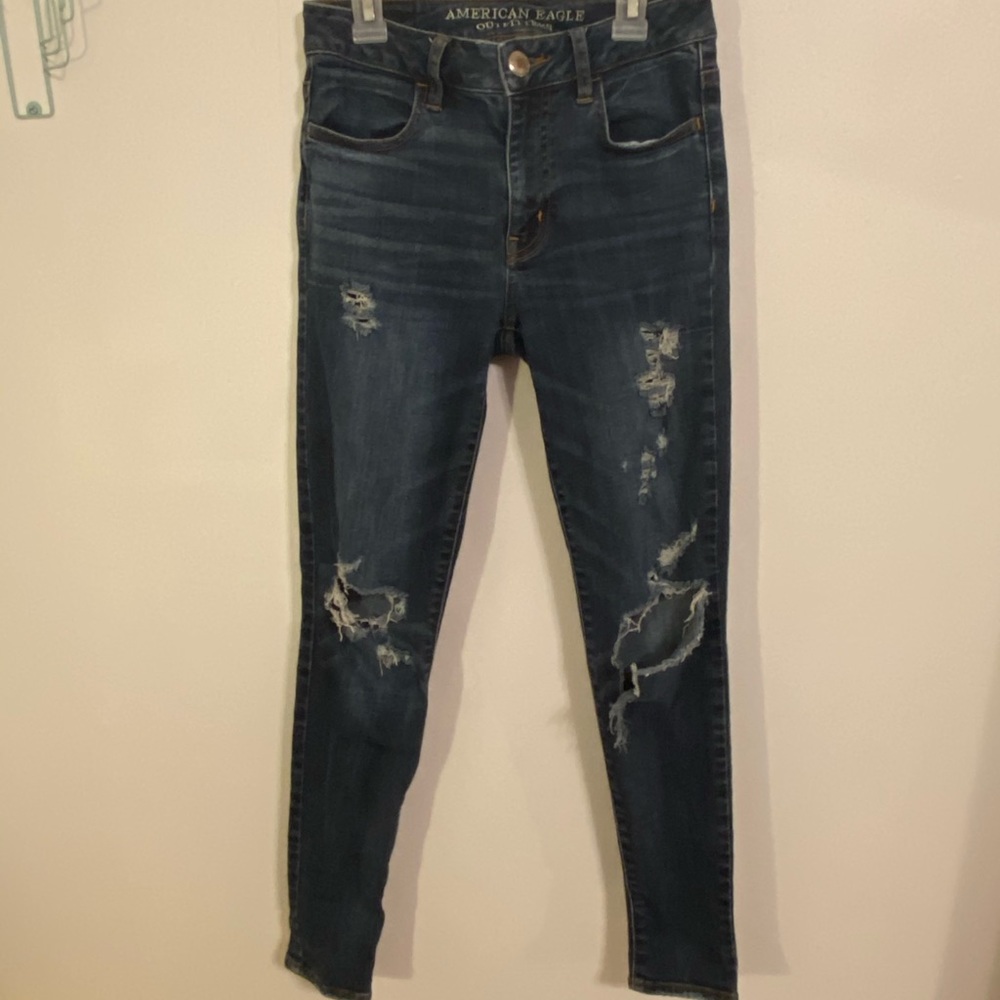 AMERICAN EAGLE RIPPED JEANS - Picture 6 of 7